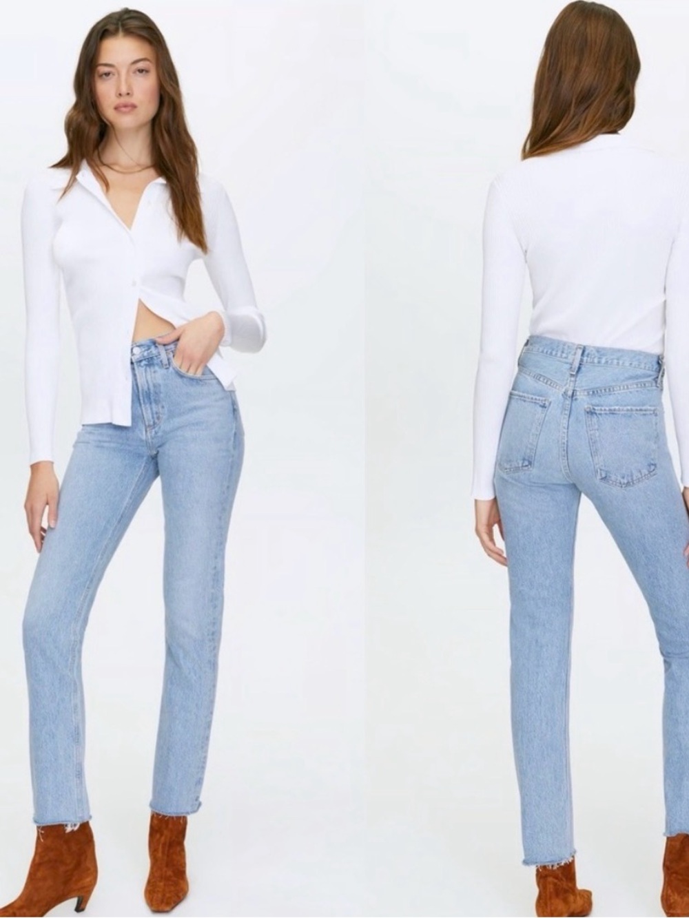 🌺Agolde Cherrie High-Rise Straight Leg Women’s Jeans size 25🌺
